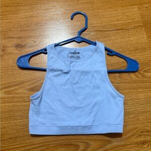 Garage Sky Blue Ribbed Tank Top